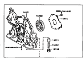 OEM 1993 Lexus ES300 Pump Assembly, Oil - 15100-62030