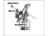 OEM Lexus Regulator Assy, Front Door Window, RH - 69810-32120