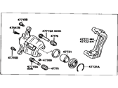 OEM 1996 Toyota Camry Cylinder Assy, Front Disc Brake, RH - 47730-33040