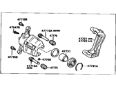 OEM 1995 Toyota Camry Cylinder Assy, Front Disc Brake, RH - 47730-33040