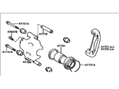 OEM 1991 Toyota Camry Caliper - 47730-32100