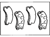 OEM 1997 Lexus GS300 Rear Disc Brake Pad Kit - 04466-30100