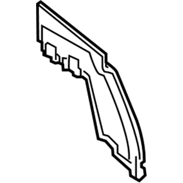 Nissan 66898-DF30A Cover-Hood Ledge, RH