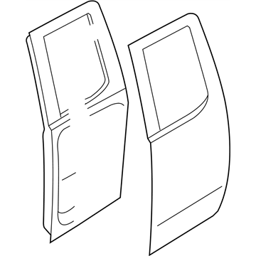 Nissan 82100-7S232 Door Rear RH