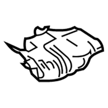 Infiniti 74753-EG000 INSULATOR-Heat, Front Floor LH