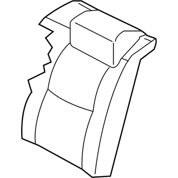 Nissan 88620-7Z001 Trim Assy-Rear Seat Back, RH