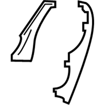 Infiniti 87381-1BA1A Finisher-Cushion, Front Seat Inner LH