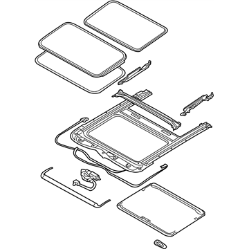 Nissan 91205-CC20A Sunroof Complete-Slide