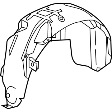 Infiniti 76748-3JA0A Protector-Rear Wheel House, RH