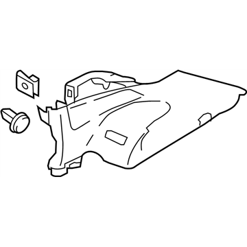 Nissan 76935-6MA0A Finisher-Rear Pillar, LH