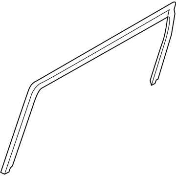 Nissan 82331-1JA0A Glass Run Rubber-Slide Window, LH