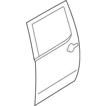 Nissan 82152-EB030 Panel-Rear Door, Outer RH
