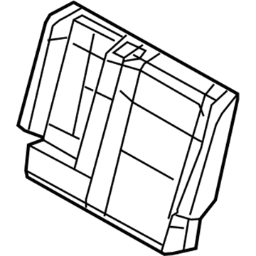 Mopar 6RL65DX9AB Rear Seat Back Cover