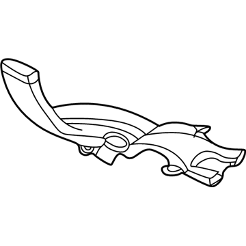 Infiniti 27832-5NA0A Duct-Heater Floor, Rear RH