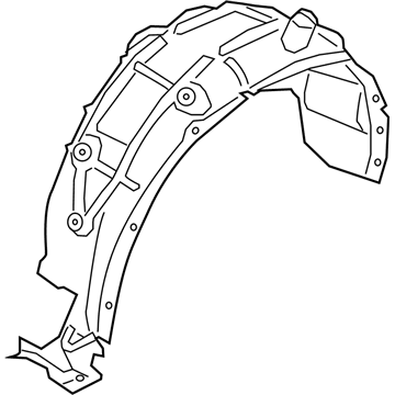 BMW 51-71-7-427-925 Cover, Wheel Housing, Rear Left