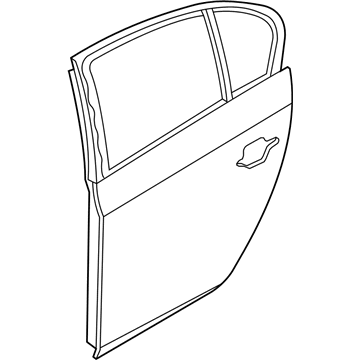 BMW 41-52-7-202-341 Door, Rear Left