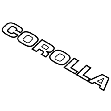 TOYOTA 75442-12B10 Luggage Compartment Door Name Plate TOYOTA 75442-12B10 Luggage Compartment Door Name Plate