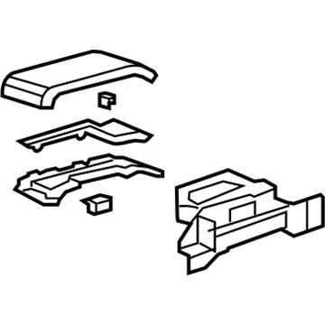 Acura 83405-STK-A02ZB Armrest, Console (Gray)