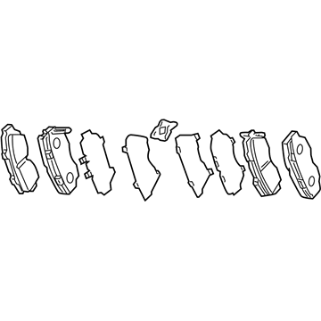 Acura 43022-STX-A01 Rear Brake Pad Set