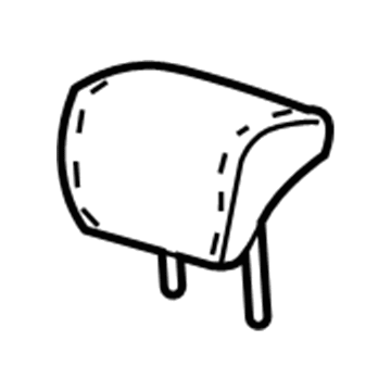 Honda 82140-TVC-L01ZB Headrest Assy., RR. *NH900L* (LEA) (DEEP BLACK)