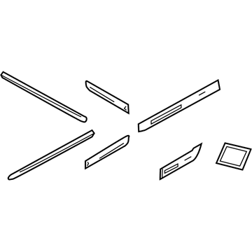 Honda 08P05-T3L-140 Body Side Molding-Exterior color:Modern Steel Metallic (MODERN STEEL METALLIC)