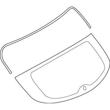 Infiniti 90300-5NA0A Glass-Back Door Window