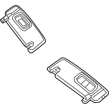Mopar 6EK99PD2AB Visor-Illuminated