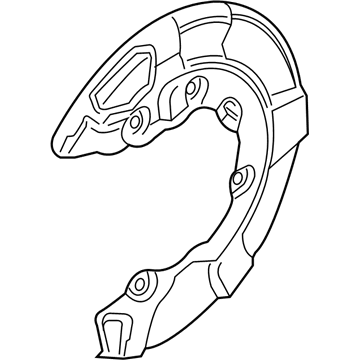 BMW 34-20-6-861-801 Protection Plate Left