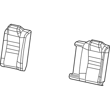 Mopar 5ZC48DX9AA Rear Seat Back Cover Right