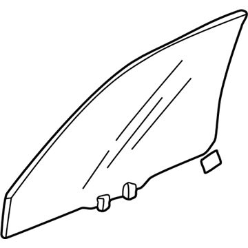 Honda 73350-S84-A20 Glass Assy., L. FR. Door (Green)