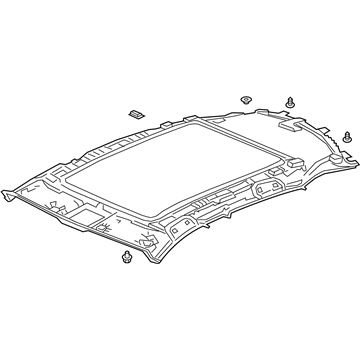 Acura 83201-TJB-A31ZD Lining Complete (Deep Black)