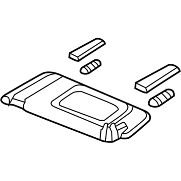 Acura 83280-TY2-A04ZA Sunvisor, L (Max Ivory)