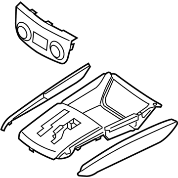 Genuine Hyundai 84630-2L000-4W Floor Console Tray Genuine Hyundai 84630-2L000-4W Floor Console Tray