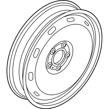 BMW 36-11-6-851-507 Compact Spare Wheel, Steel, Black