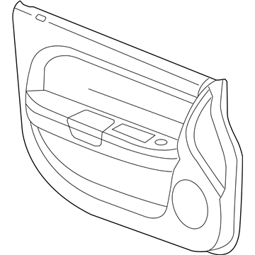 Mopar 1SX481L1AC Panel-Front Door Trim