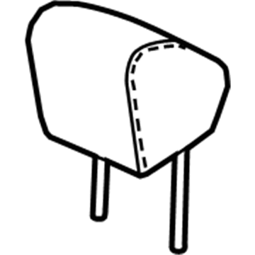 Honda 81140-TVC-L21ZA Headrest Assy., FR. *NH900L* (LEA) (DEEP BLACK)