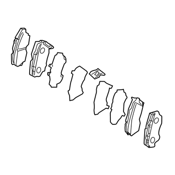 Honda 45022-T3L-A00 Pad Set, Front