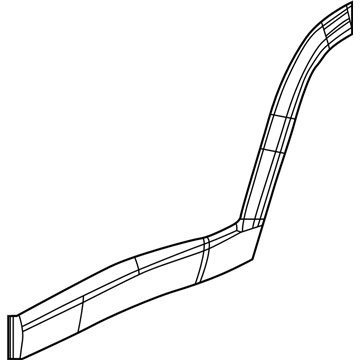 Mopar 5UP27RXFAB Molding-Rear Door