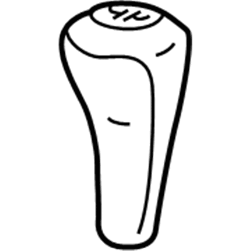 BMW 25-11-1-434-003 Gear Shift Knob/Polished Finish