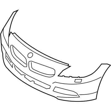 BMW 51-11-7-230-954 Panel, Bumper, Primed, Front