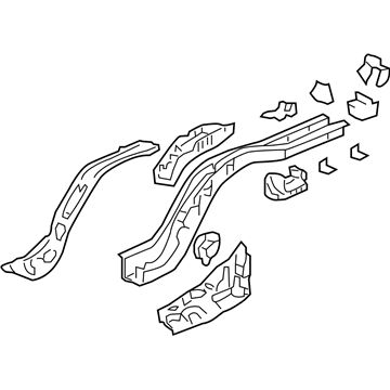 Honda 65660-SDR-A00ZZ Frame, L. RR.