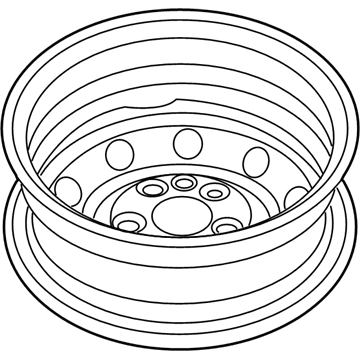 Mopar 68417596AA Steel Wheel