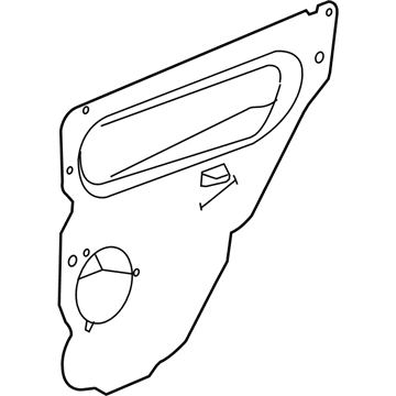 Mopar 55394029AF Shield-Front Door