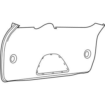 Mopar 1KE75DX9AC Panel-LIFTGATE Trim Lower