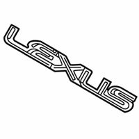 GENUINE LEXUS LUGGAGE COMPARTMENT DOOR NAME PLATE NO 1 75441-50100 ! 