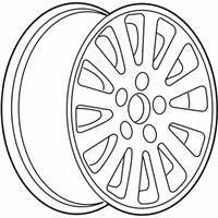 Genuine Buick Wheel Rim-18X7.5 Aluminum (Pearl Nickel) *P*Pearl Nickel - 9595943