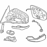 Genuine Door Mirror Assy-LH - 96302-5UB3A