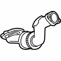 Genuine Chevrolet Corvette 3Way Catalytic Convertor Assembly (W/Exhaust Pipe) - 84405959