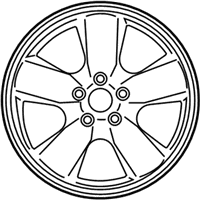 Genuine Toyota Wheel Sub-Assembly, Clad - 4260D-04010