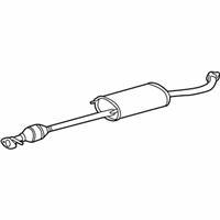 Genuine Toyota Center Exhaust Pipe Assembly - 17420-20420